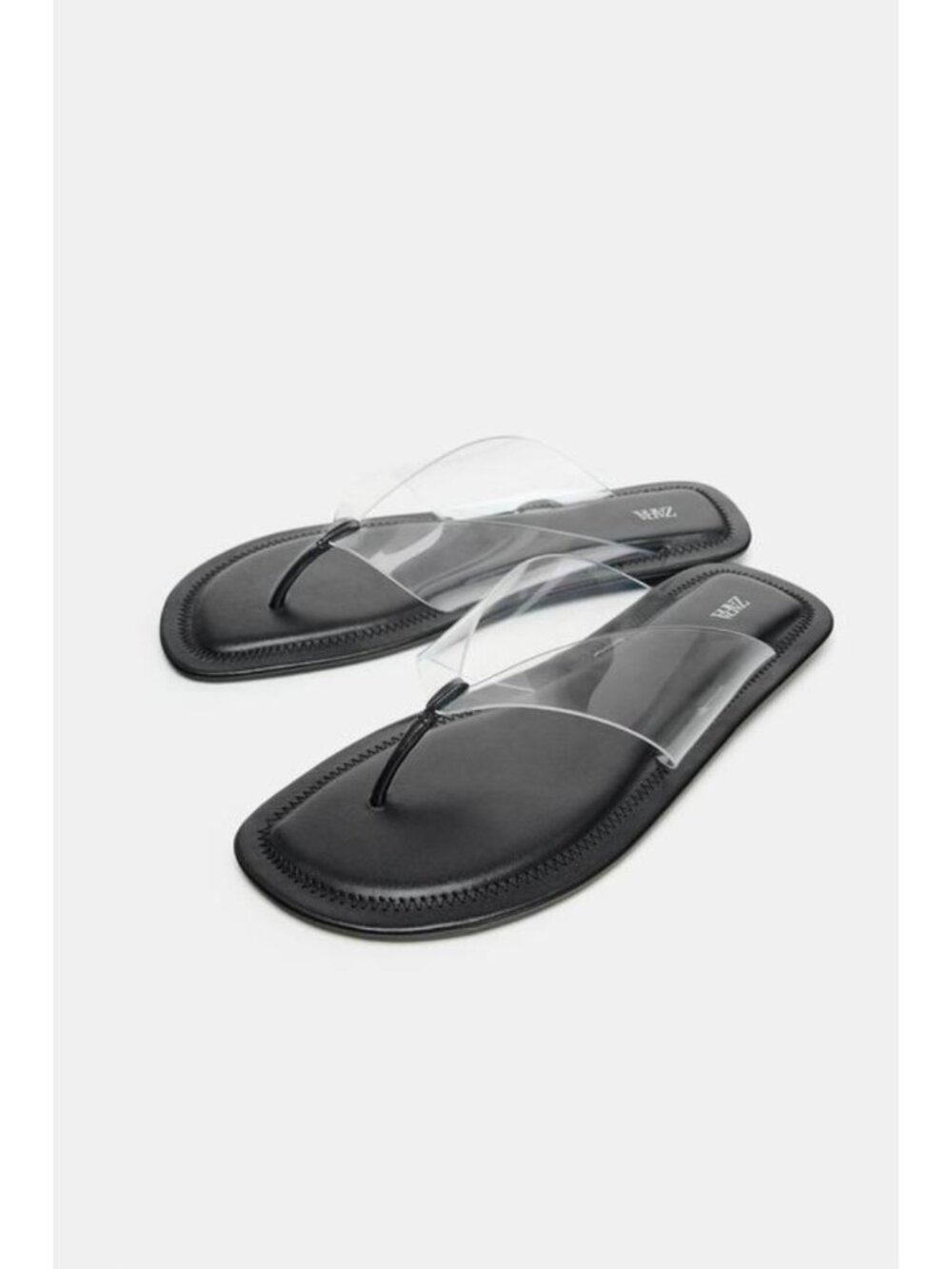 ZARA VINYL STRAP SANDALS